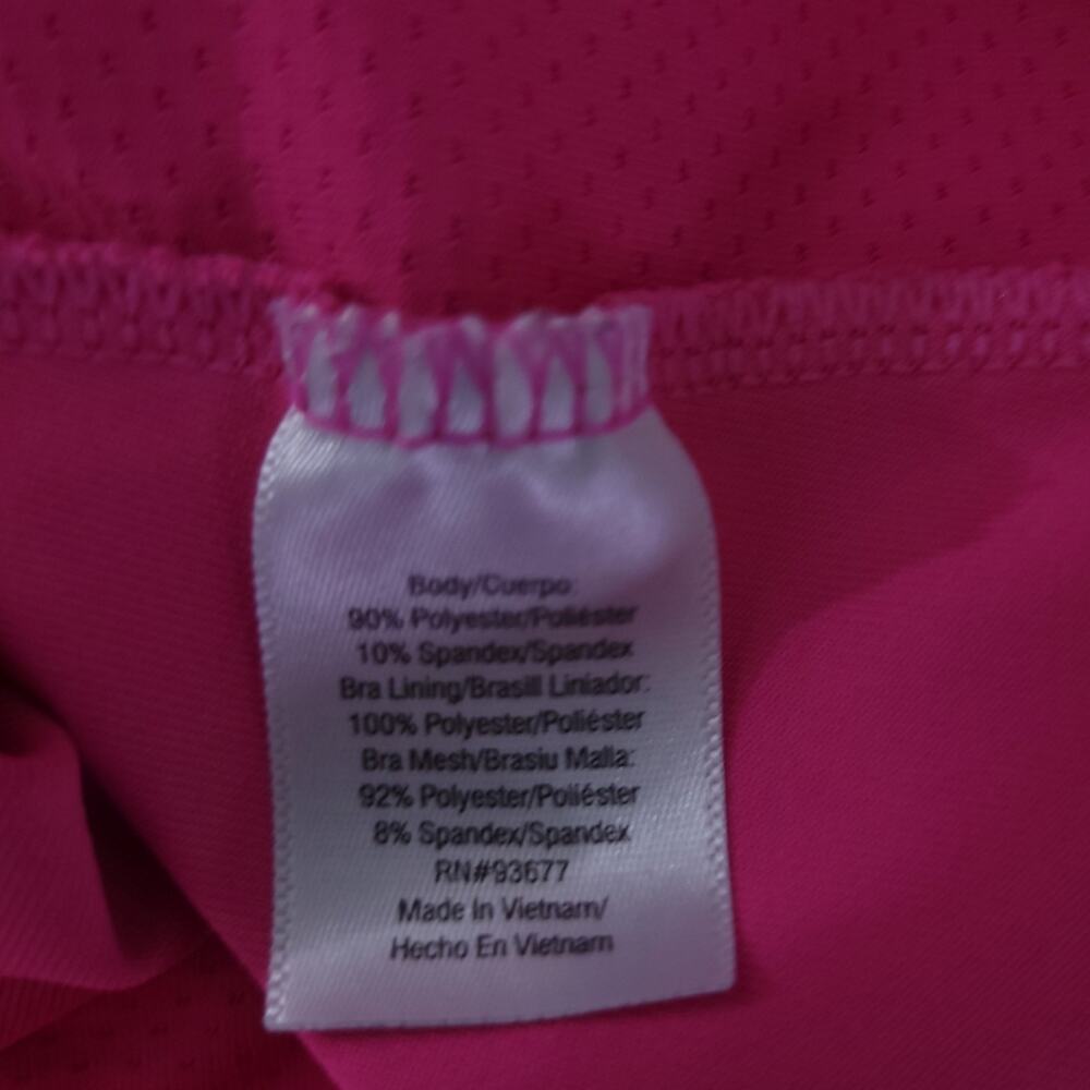 Xersion Racerback Tank Medium Hot Pink Built in Bar, Barbiecore Athleticwear - Picture 4 of 4